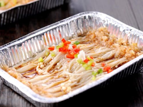武强锡纸烤金针菇